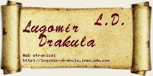 Lugomir Drakula vizit kartica